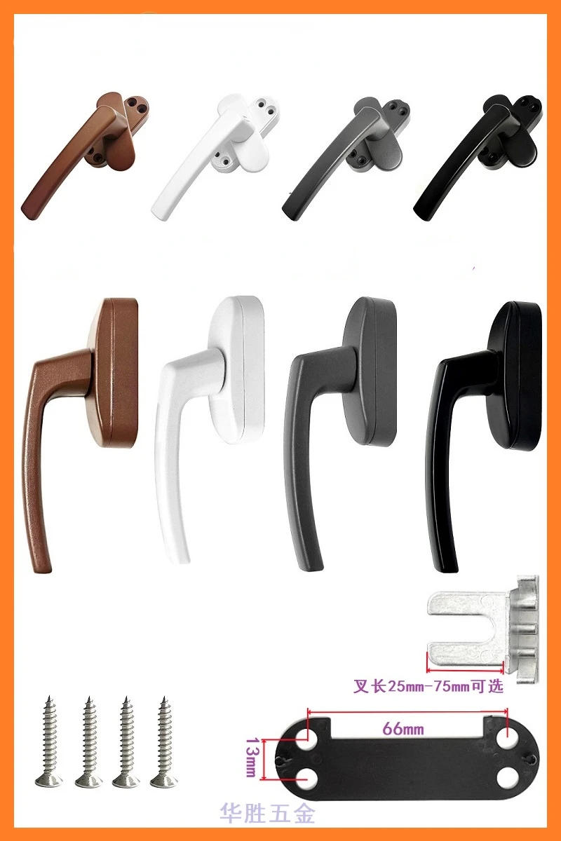 Description Picture 2 of item1 Pc Aluminum Alloy Window Handle Indoor Window Handle Aluminum Alloy Door and Window Accessories Home Lock Buckle Appliances