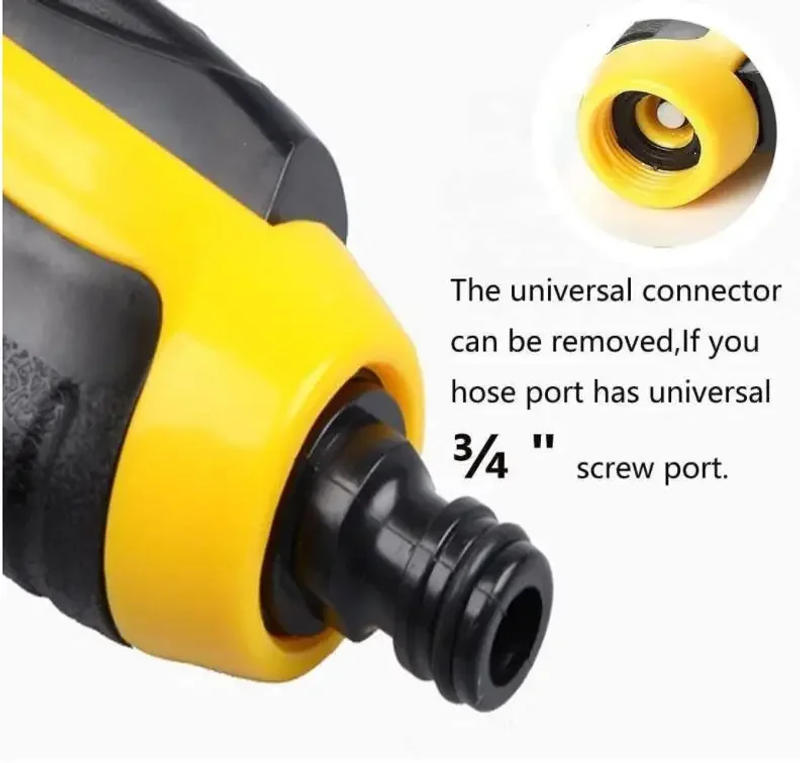 Description Picture 2 of itemMultifunctional Adjustable Mode Water Guns Nozzle Hose Washer Garten Watering Jet Sprayer with Foam Container Fertilizer Tools