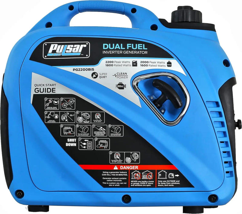 Description Picture 4 of item2200W Portable Dual Fuel Quiet Inverter Generator with USB Outlet and Parallel Capability CARB Compliant Stable