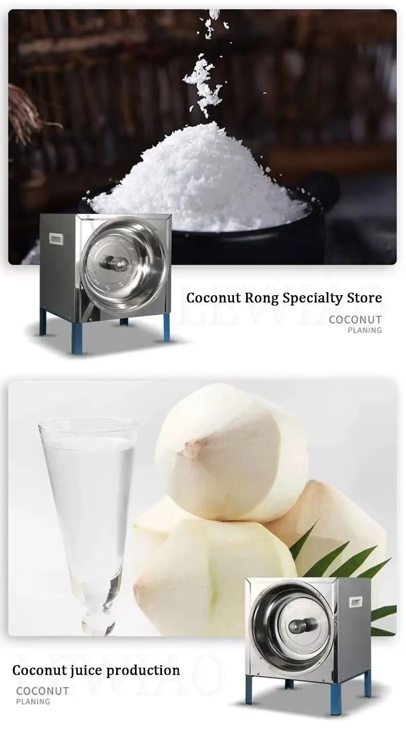 Description Picture 5 of itemAutomatic Coconut Shell Peeling Removing Machine Coconut Meat Crusher Machine Fresh Coconut Opener