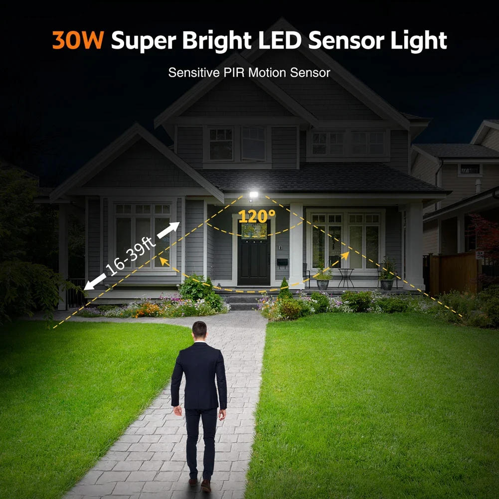 Description Picture 5 of itemLED PIR Motion Sensor Floodlight Outdoor Wall Light White Light 100W 50W 30W 20W 10W IP66 Waterproof LED Spotlight for Garden