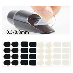 8Pcs 0.5mm 0.8mm Sax Mouthpiece Patches Pads Cushions For Treble Alto Tenor Clarinet Musical Instrument Accessories Silicone