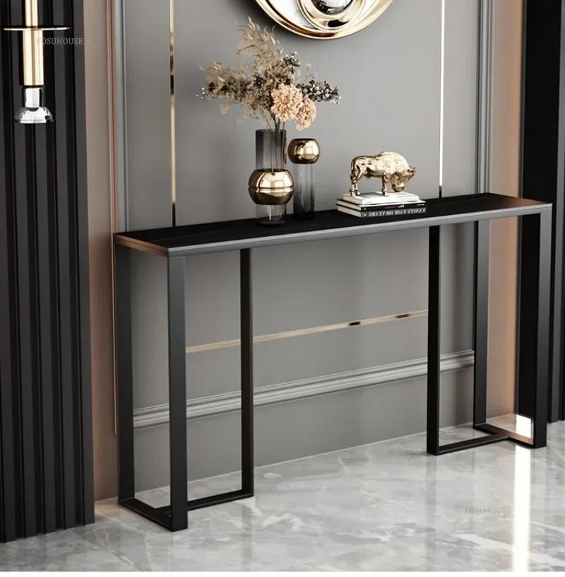 Description Picture 6 of itemItalian Console Tables Minimalist Corridor Decoration Entryway Tables Home Furniture Living Room Luxury End View Table k