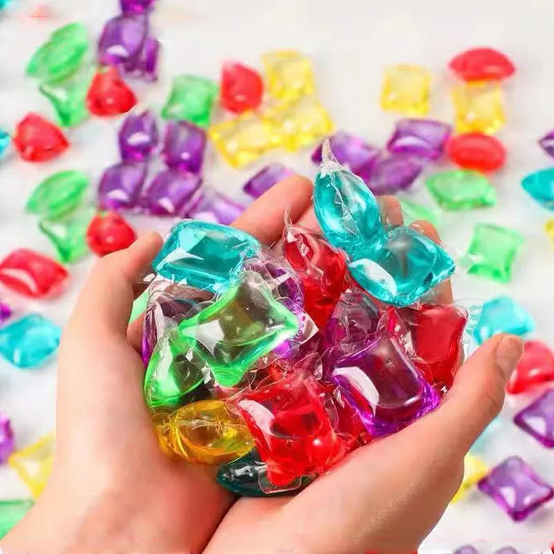 Description Picture 2 of item50PCS Laundry Beads Portable Stains Film Laundry Gel Capsules Travel Washing Liquid Household Cleaning Laundry Detergent