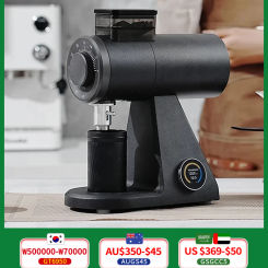 STARSEEKER AK74 Electric Coffee Grinder 74MM Flat Titanium Burr Espresso Brew Coffee Bean Grinder Speed Regulation Black White