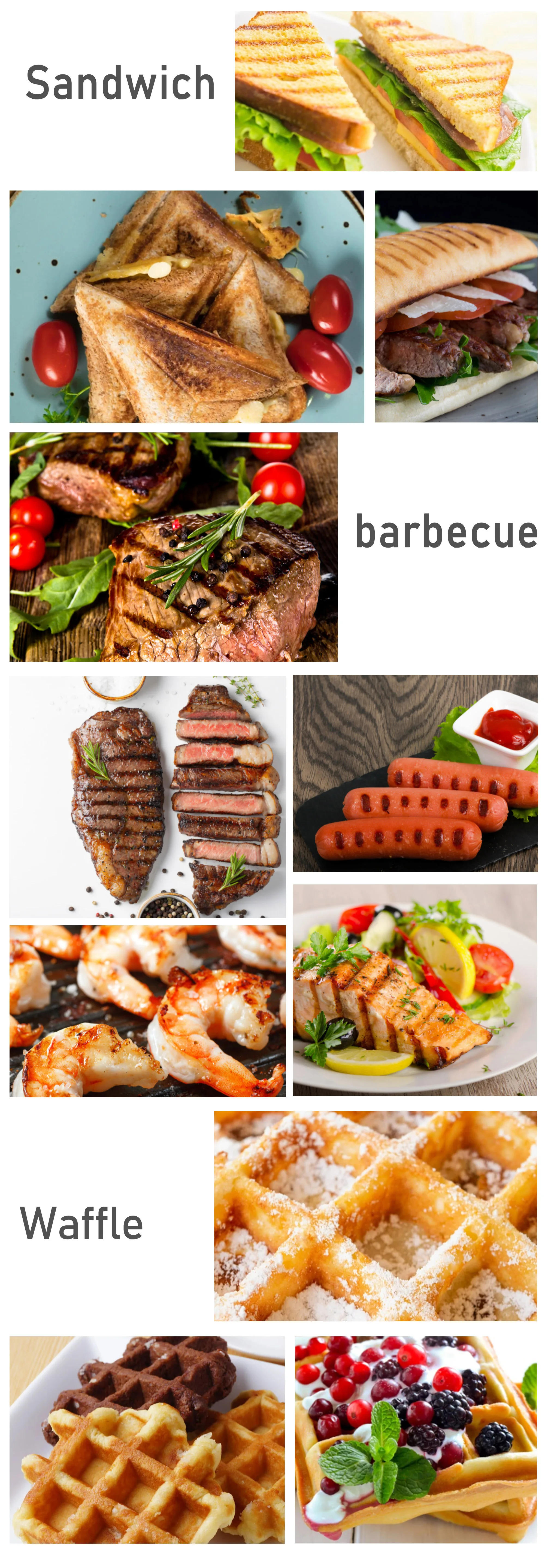 Description Picture 5 of itemElectric Waffle Maker Triangles Sandwich Maker 3 In 1 Cooking Kitchen Appliances Breakfast Machine Non-stick Iron Pan Sonifer