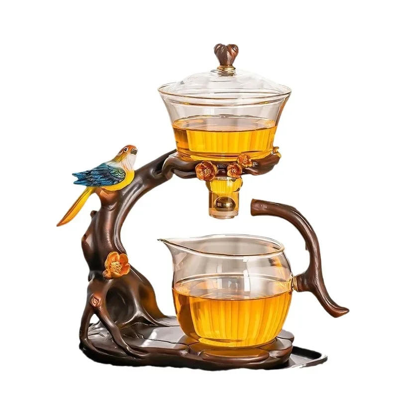 Description Picture 5 of itemGlass Automatic Tea Set  Lazy Tea Maker High End Magnetic Suction Teapot