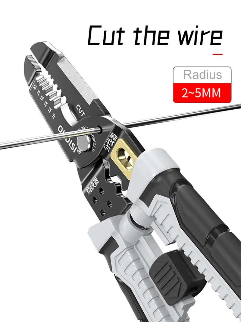 Description Picture 5 of itemWire Stripper Pulling Plier Wire Cutter Multifunction Repairing Scissors Electrical Stripping Crimping Plier Hand Tool
