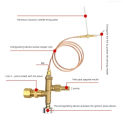 LPG Control Set Reliable Operation Pit Grill Heater Flame Failure Valves Brass Material Suitable for Home Appliance R9UD