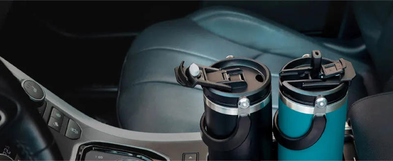 Description Picture 3 of itemTYESO Thermal Cup Tumbler Thermos Bottle with Handle Straw Coffee Mug Stainless Steel Insulated Vacuum Flasks Travle Drinkware