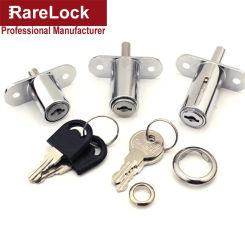 Push Button Window Cabinet Lock for Sliding Door Bathroom Tool Cabinet Box Home Hardware Accessories DIY Rarelock JA50 G