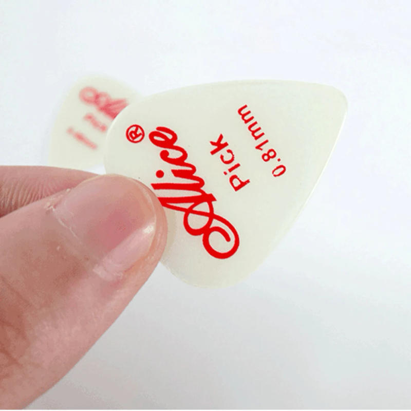 Description Picture 3 of item6Pcs Alice Acoustic Electric Guitar Nylon Fluorescent Picks Luminous Plectrums Fluorescent 0.58 0.71 0.81 0.96 1.2 1.5 Mm Glow