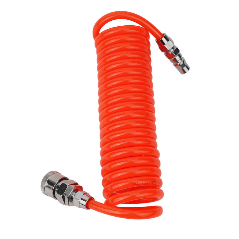 Description Picture 6 of item1pc PU Pneumatic Hose With Connectors 8x5mm Air Compressor Hose Pneumatic Telescopic Spring Tube 3 Meters Long Hardware