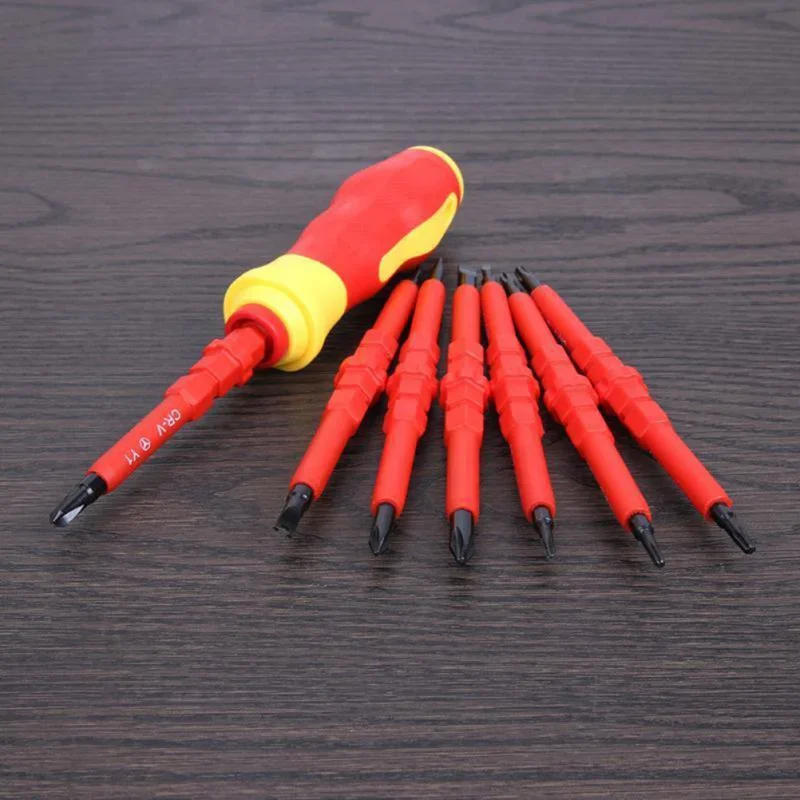 Description Picture 6 of item1PC/15PCS 380V/13PCS 1000V Changeable Insulated Screwdriver Set And Magnetic Slotted Bits Repair Tool Electrician Tools
