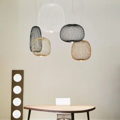 Nordic Foscarini Spokes Pendant Lamp Island Birdcage Hanging Light Italian Designer Indoor Lighting Home Decor  Fixture Lamparas
