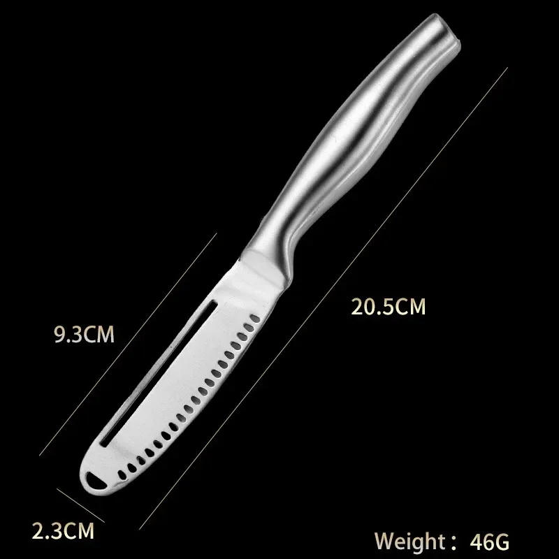 Description Picture 3 of item3 in 1 Butter Knife Stainless Steel Butter Knife Cheese Dessert Jam Spreaders Cream Scraper Bread Splitter Butter Spreader