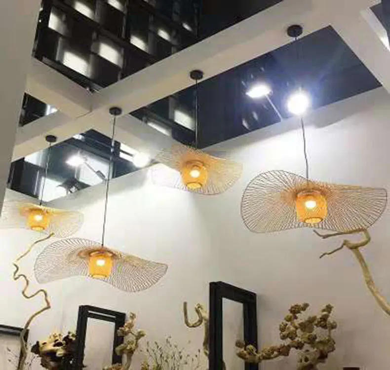 Description Picture 5 of itemChinese Style Bamboo Pendant Light Restaurant Aisle Staircase Clothing Store Restaurant Bamboo Pastoral Japanese Indoor Lighting