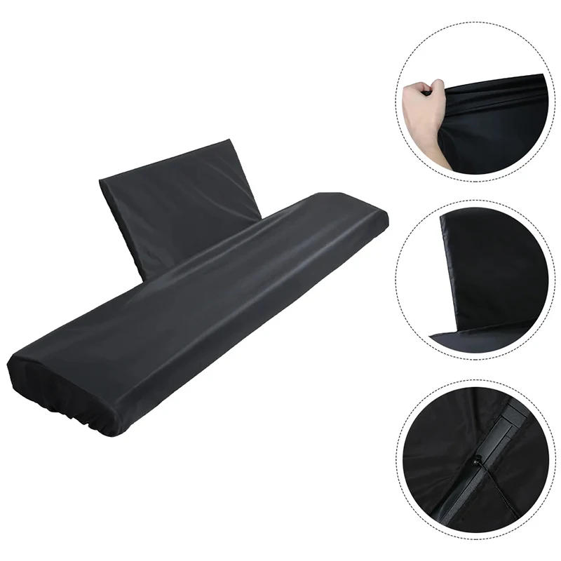 Description Picture 3 of item88-Key Piano Keyboard Dust Cover With Music Stand Cover Electric Piano Cover Dustproof Washable With Shrinkable Drawstring