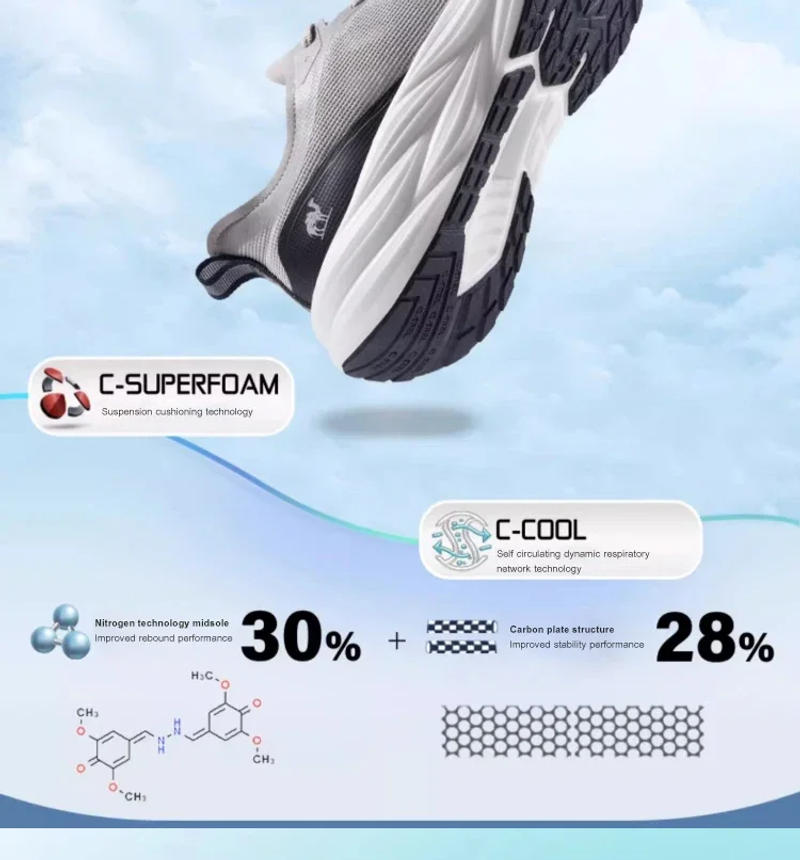 Description Picture 4 of itemGOLDEN CAMEL Sports Running Shoes Women and Men Sneakers Mesh Casual Shoes for Men Carbon Plate Outdoor Walking Shoes Breathable