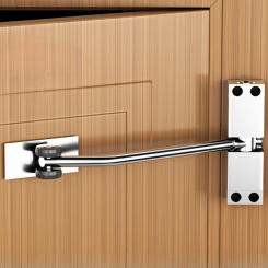 Rust Proof Adjustable Stainless Steel Door Closer for Household Small and Simple Silent Automatic Buffering Rebound Door Closer