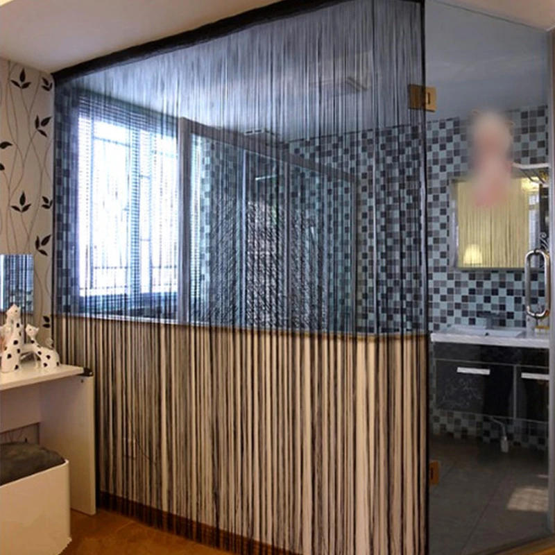 Description Picture 2 of item1x2meter String Stripe Curtains Classic Line Curtain Window Panel Door Blind Valance Room Divider Decorative