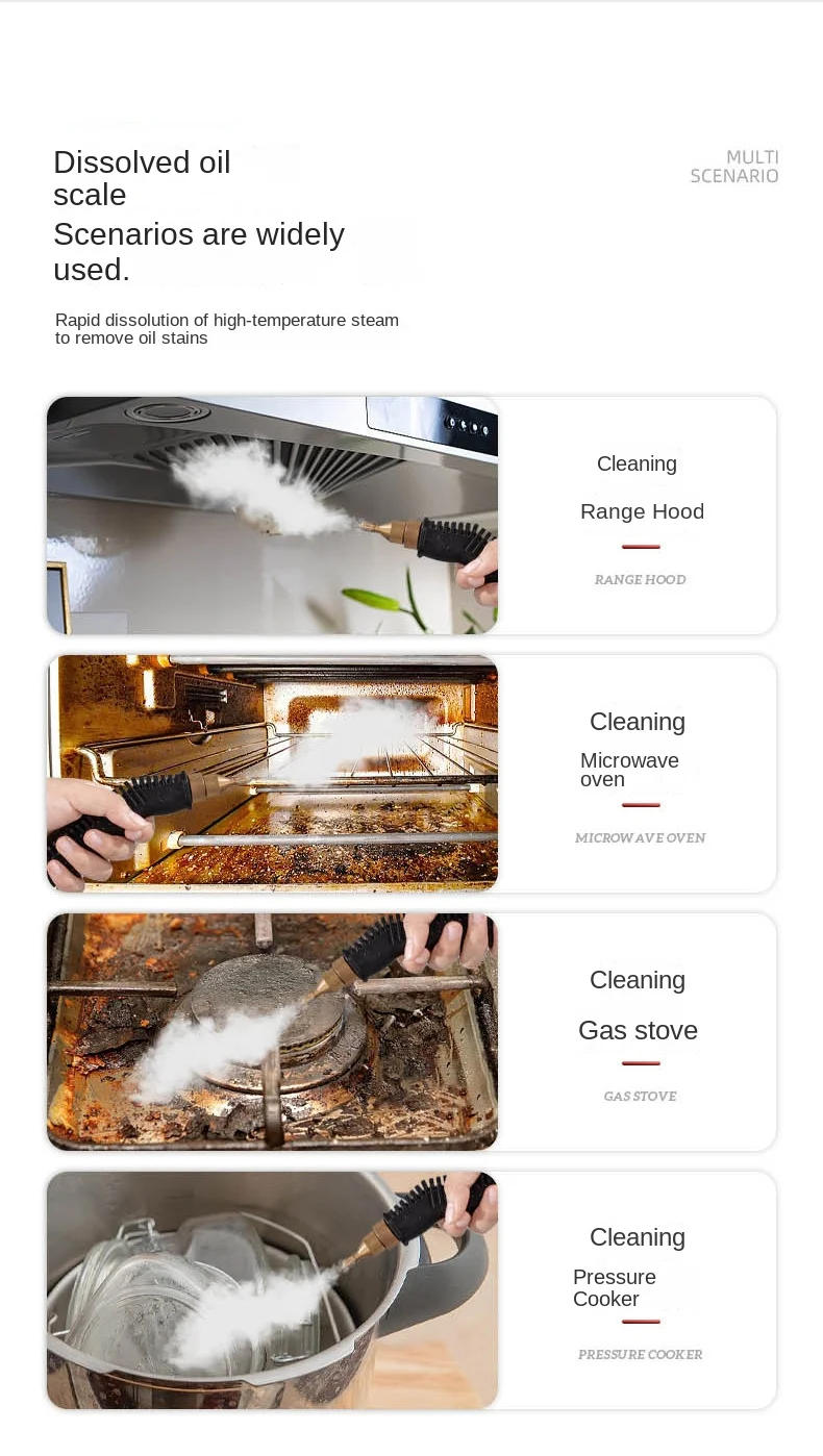 Description Picture 4 of itemHousehold Handheld Electric Steam Cleaner For Cleaning Kitchen Hood Air Conditioners 110V 220V