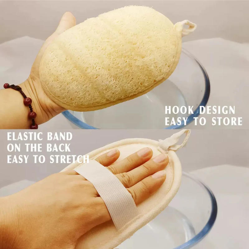 Description Picture 4 of item6PCS/3PCS/1PC luffa exfoliating body, summer luffa net bath scrub, scrubbing sheet, scrubbing towel - suitable for home bathroom