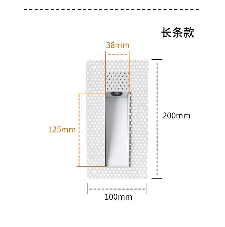 Description Picture 6 of itemEmbedded Frameless LED Step&Stair Wall Lamps 3W Motion Sensor Indoor Bedroom Ladder Foyer Corner Intelligent NightLight