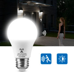 E27 Energy Saving LED Radar Sensitive Light Bulb 220V 12W Auto On Off Smart Detection Radar Motion Induction Lamp For Home Stair