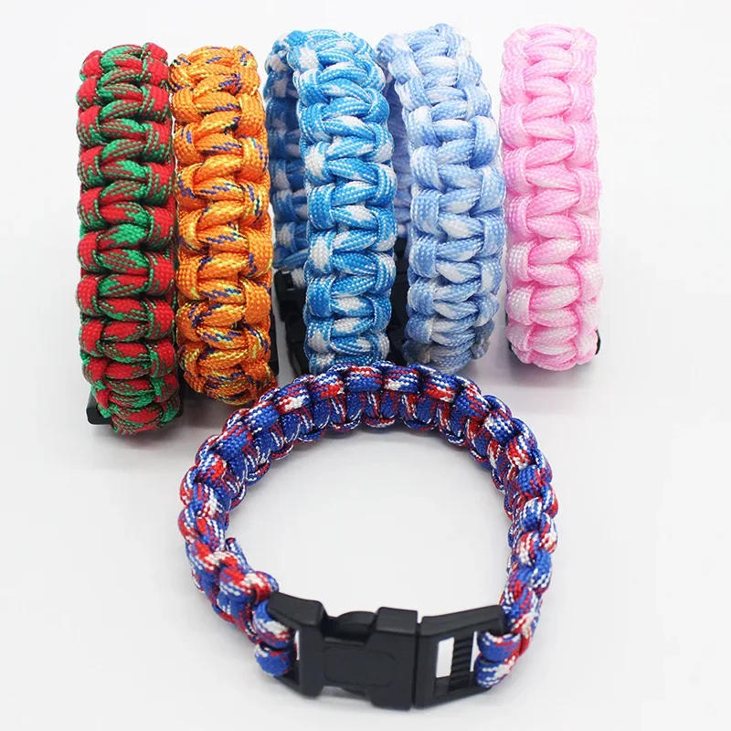 Description Picture 3 of item23cm seven Core Paracord Escape outdoor Emergency Plaited Rope EDC Camping Survival Saving Bracelet Tools climbing rope  cord