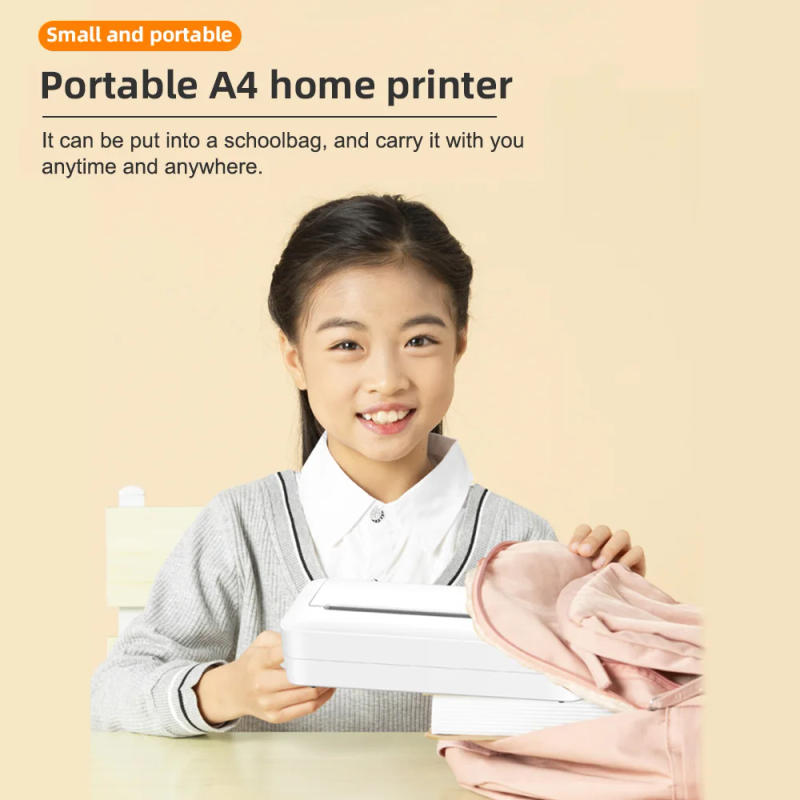 Description Picture 5 of itemA4 Paper Printer Thermal Printing Wireless BT Mobile Photo Printer Support 210mm Wide for Outdoor Travel Home Office Printing