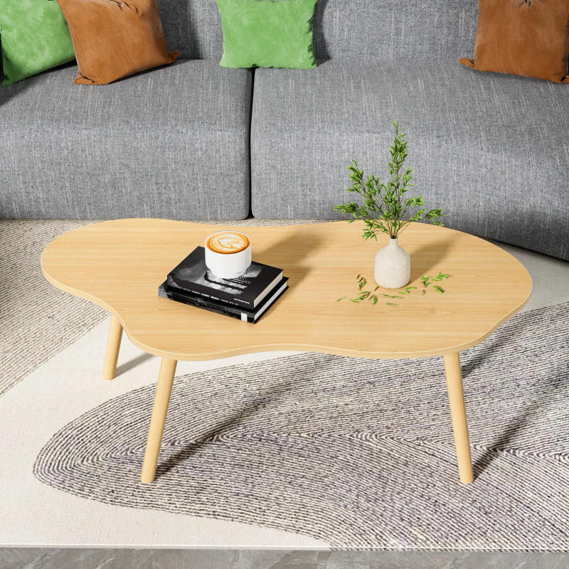 Description Picture 2 of itemCloud coffee table, tea table, living room, small household, new Chinese style tea table, bamboo Nordic tea table, simple
