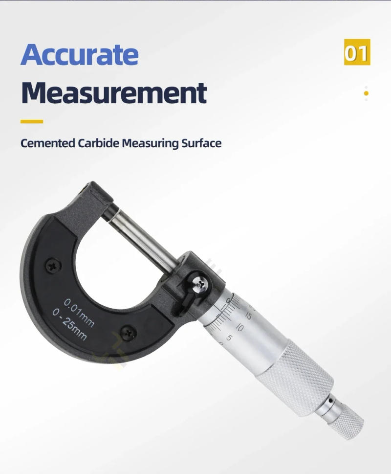 Description Picture 5 of itemExternal Micrometer Set Outside Micrometer Micro Meter Mechanical Micrometers Measuring Tools Micrometric Gauges For Measurement