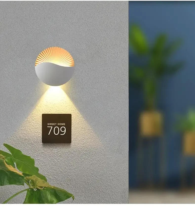 Description Picture 2 of itemBedroom bedside wall lamp Outdoor waterproof  Modern simple Living room staircase aisle Balcony terraceсветильник настенный 벽등