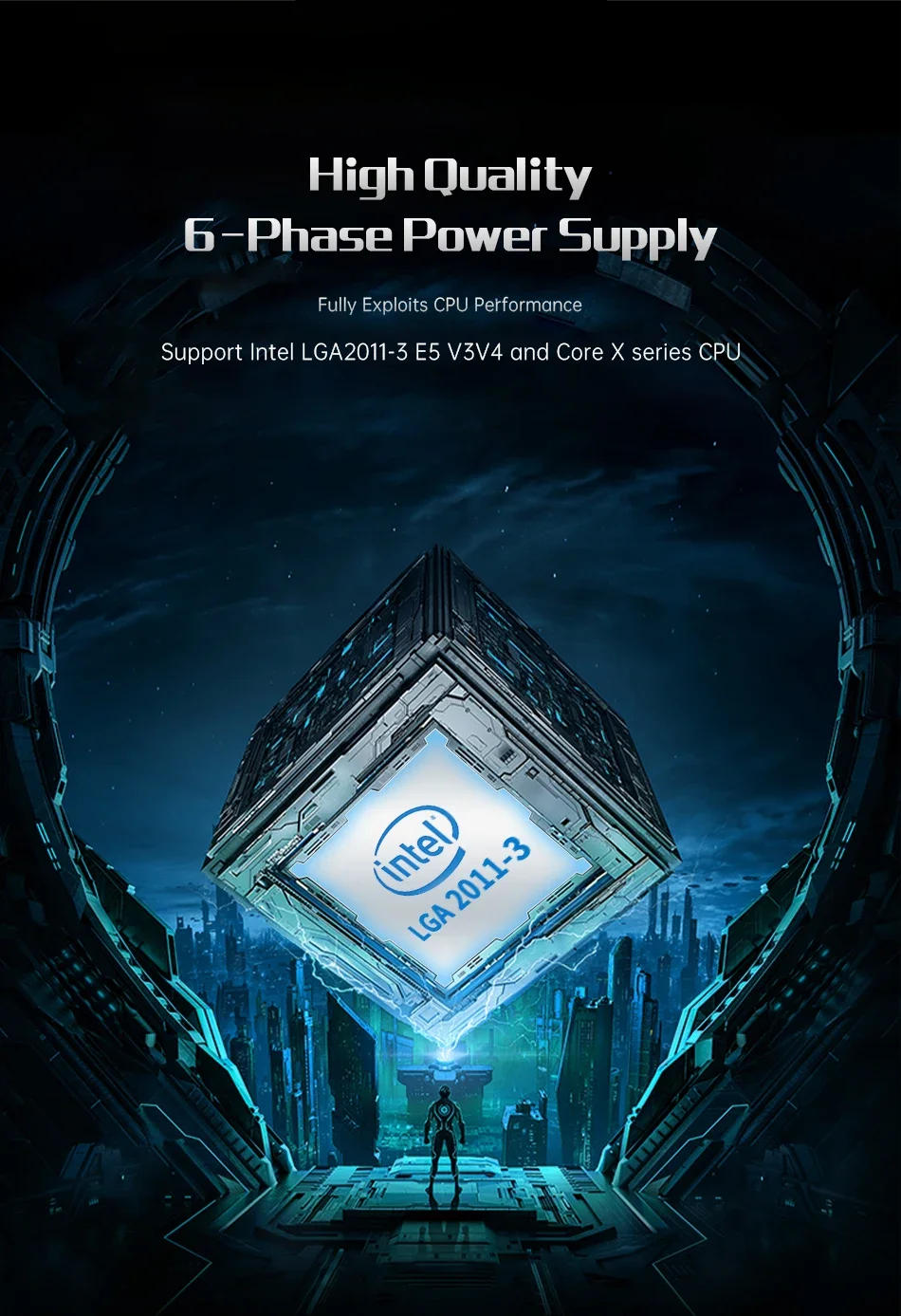 Description Picture 6 of itemHUANANZHI X99 BD4 LGA 2011-3 XEON X99 Motherboard supports Intel E5 2640 2666 2670 2696 2678 V3 V4 DDR4 RECC NON-ECC NVME RU