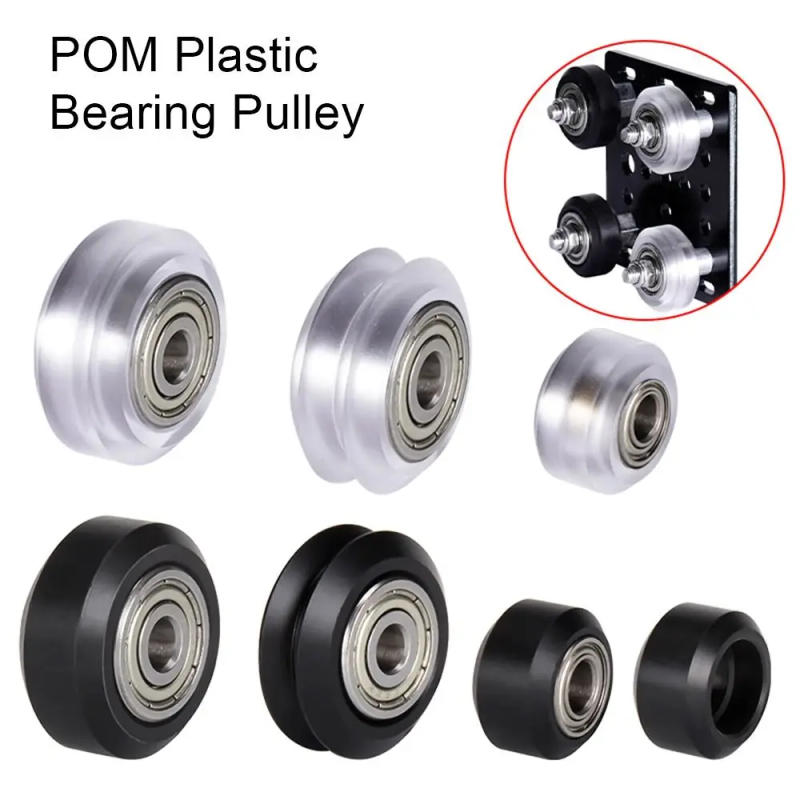 Description Picture 2 of item1Pc/5Pcs 625ZZ 625RS Bearing Pulley MR105zz Plastic POM Wheel Black Transparent Small Big V-Slot Models Idler Gear