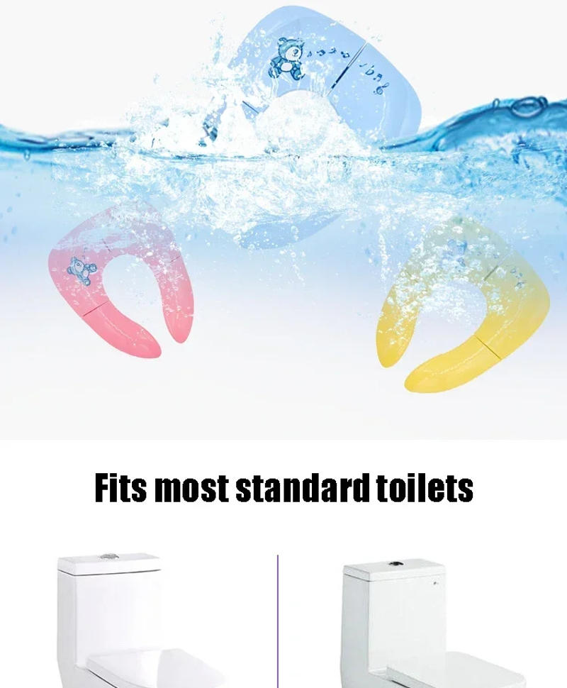 Description Picture 6 of item1pcs Baby Travel Folding Potty Seat toddler portable Toilet Training seat children urinal cushion children pot chair pad /mat