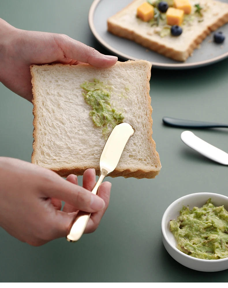 Description Picture 5 of itemStainless Steel Butter Knife Cheese Dessert Jam Table-knife Spreaders Breakfast Cutlery Tool Tableware Kitchen Supplies