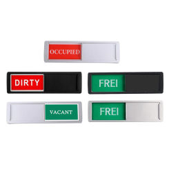 Notice Sign Adhesive Office Door Slider Sign for Office Restroom Conference Privacy Sign Whether Room is Available Or Not