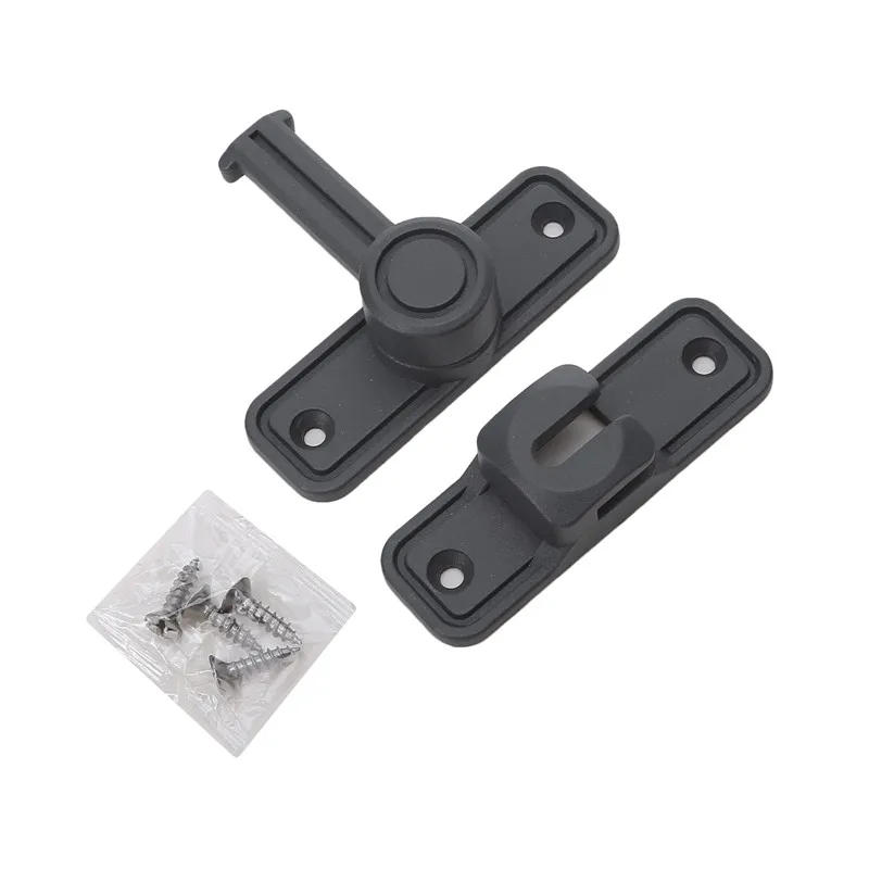 Description Picture 6 of itemLatch Door Catch Bolt 90°/180° Sliding Door Lock Latch Latch Door Hitch Toilet Bathroom Lock (4 Screws Included)