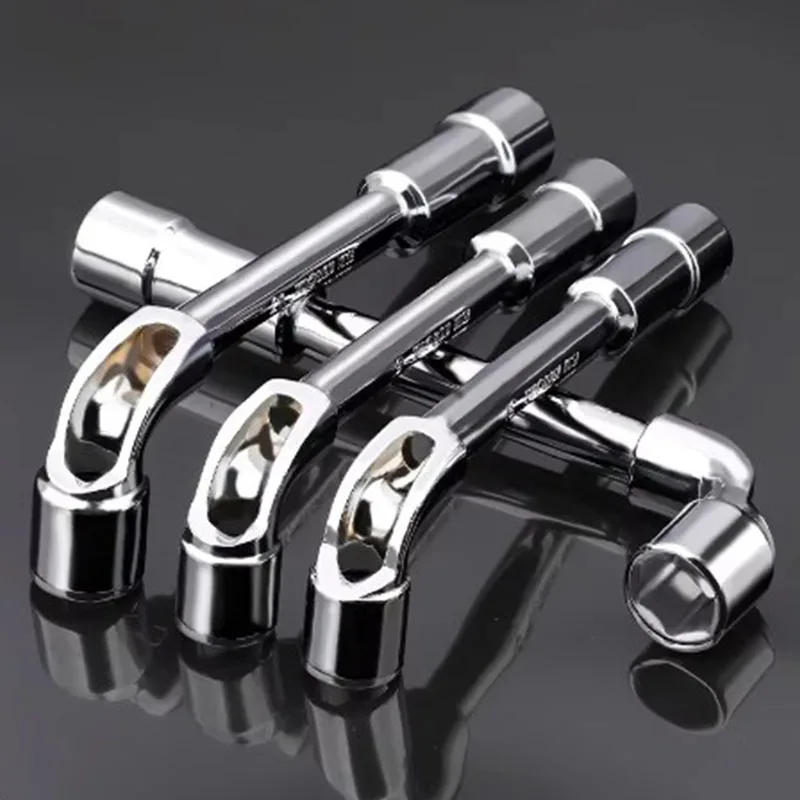 Description Picture 2 of itemHardware Tools - Mirror Perforated Wrench - L-shaped Elbow Socket Wrench -7-shaped Milling Mouth Manual Pipe Wrench