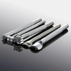Metal Leather Working Carving Saddle Making Tools Carving Leather Stamps Leather Stamping Solid DIY Craft Printinting Staming
