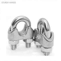 1pc 304 Stainless Steel Wire Rope Clip U-shaped Wire Rope Clip M2-M32 Hardware Tool Fasteners