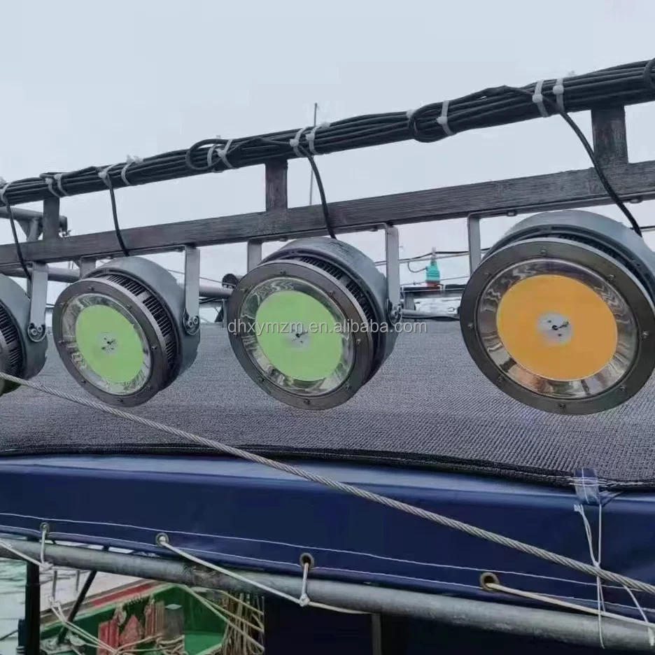 Description Picture 5 of itemled fishing light 800w1000w1200w On Water Fishing Lights Ship Lamp Squid Attracts Lights