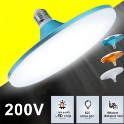E27 LED Bulb AC220V Super Bright 12W 15W 20W 30W UFO Lamp Waterproof Energy Saving Light Indoor Warm White Lighting Table Lamps