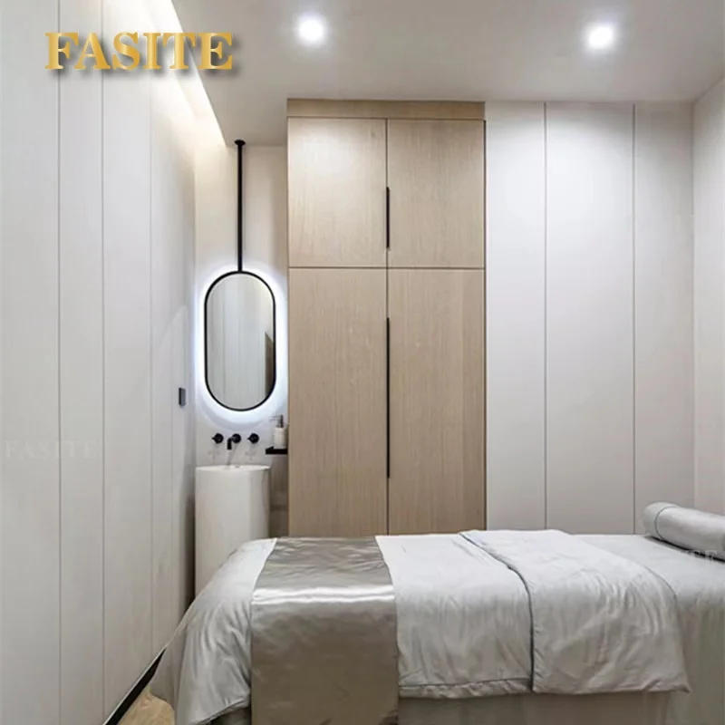 Description Picture 5 of itemMetal Nordic Bathroom Mirror Hanging Glass Vanity Design Aesthetic Bathroom Mirror  Home Improvement