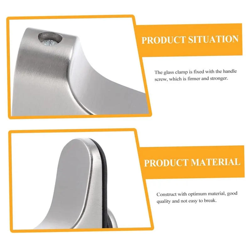 Description Picture 5 of itemAdjustable Glass Shelf Bracket Adjustable Wood/Glass Shelf Bracket Wall Mount Polished Chrome 2Pack for 3-20 mm Thickness Shelf