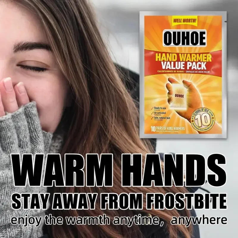 Description Picture 4 of item10-50 Pcs Self Heating Winter Warm Paste Disposable Hand Foot Warmers Heat Packs Warmer Waist Abdomen Body Warmer Heating Pad