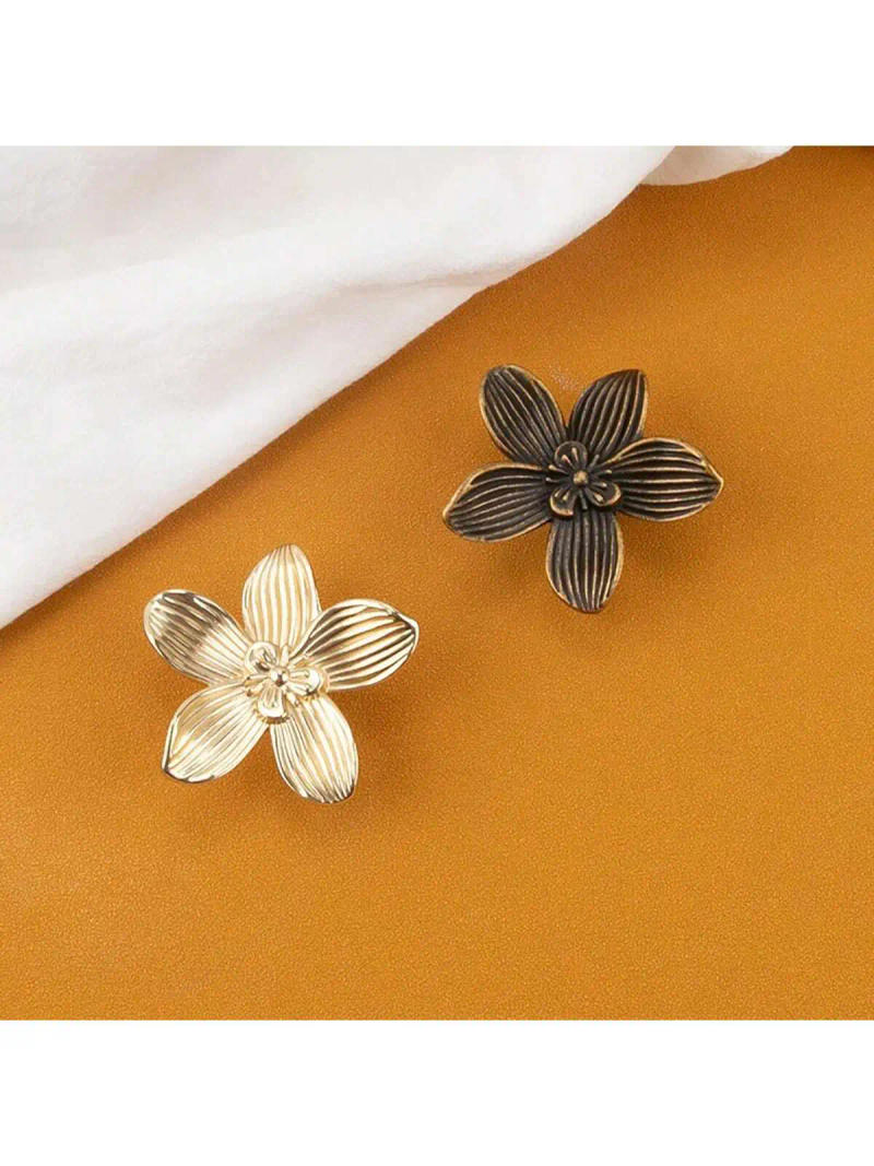 Description Picture 5 of itemGolden Flower Drawer Handles, Creative Petal Kitchen Cabinet Handles, Furniture Cabinet Drawer Handles Wardrobe Door Handles