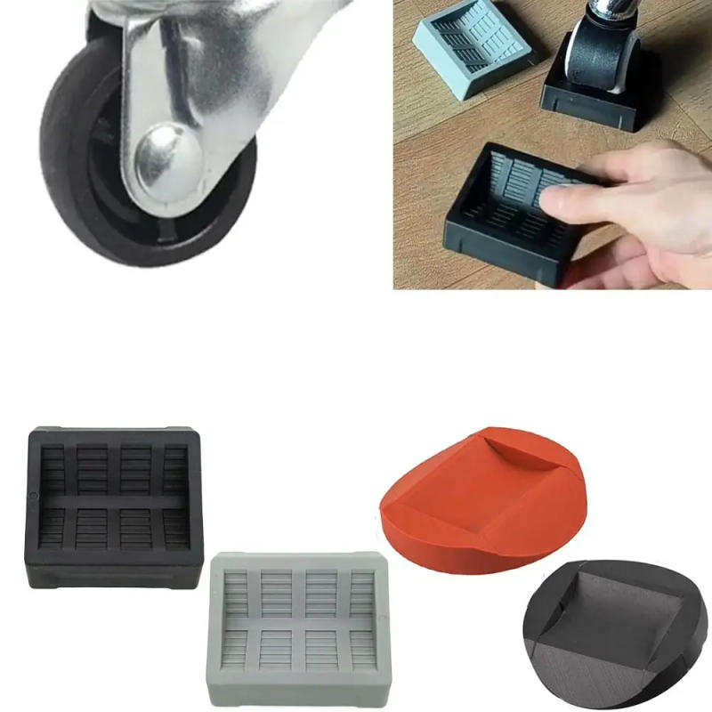Description Picture 2 of itemUniversal Chair Wheel Stopper Non-slip Wheel Holder Furniture Caster Cups High-quality Concave Curved Anti Vibration Pad
